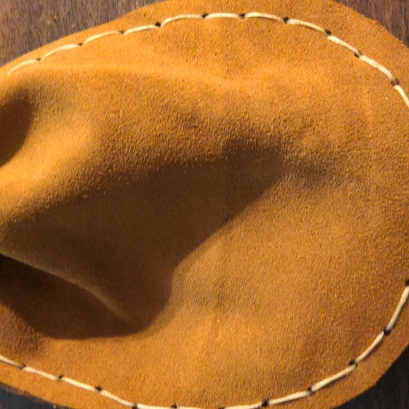 NEW! Handmade Genuine Suede Tan Trinket Pouch - Picture 4 of 5